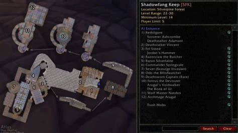 Classic WoW - Shadowfang Keep Guide (Boss, Loot, Map)