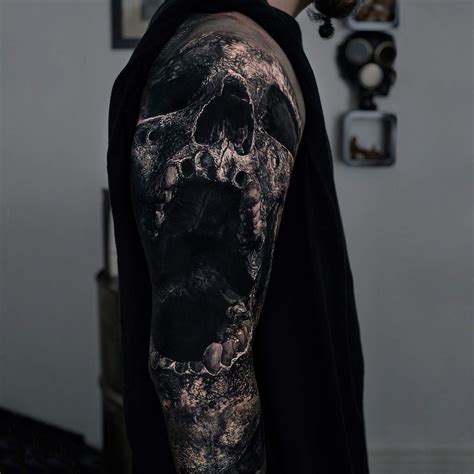 Skull Sleeve Tattoos, Half Sleeve Tattoos Designs, Tattoo Designs ...