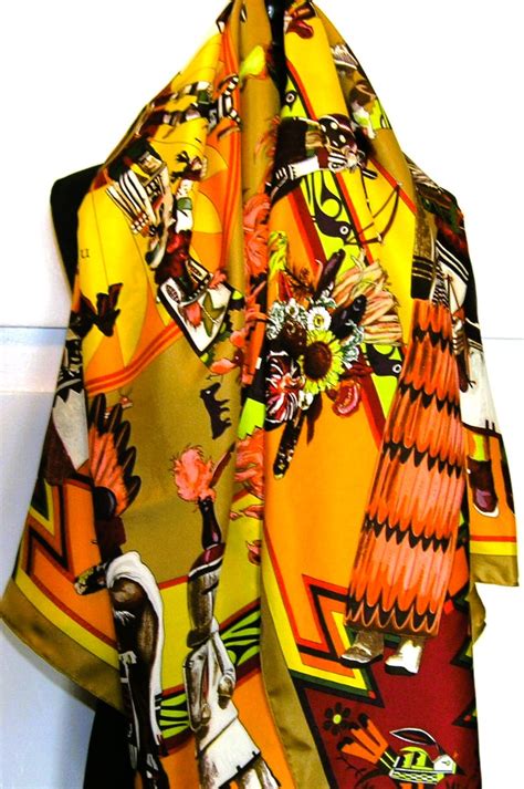 Kachinas Hermes Silk Shawl - It's All Goode