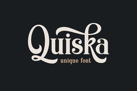 دانلود رایگان فونت انگلیسی Quiska Font - دیاکوگرافیک