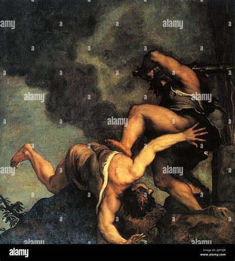 Titian - Cain and Abel Stock Photo - Alamy