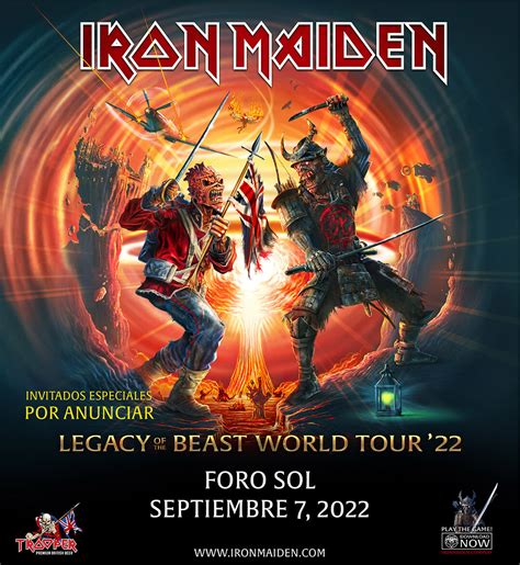 Iron Maiden se presentará en México ….“Legacy of the beast world tour ...