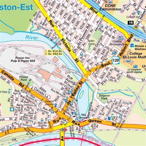 Edmunston, NB Map by Mapmobility Corp. | Avenza Maps