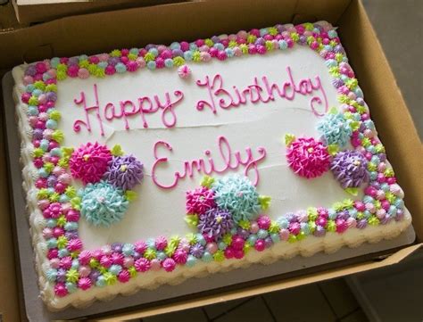 21+ Pretty Image of Birthday Sheet Cakes - davemelillo.com | Birthday ...