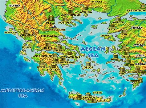 Map Of Ancient Greece And Its Major Cities – NBKomputer