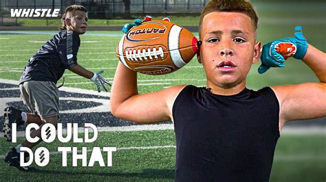 9-Year-Old BEAST Baby Gronk DOMINATES NFL Drills! 🔥 - YouTube