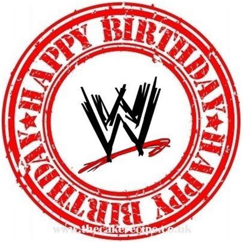 WWE Logo HAPPY BIRTHDAY Edible Icing Cake Topper Decoration Boys ...