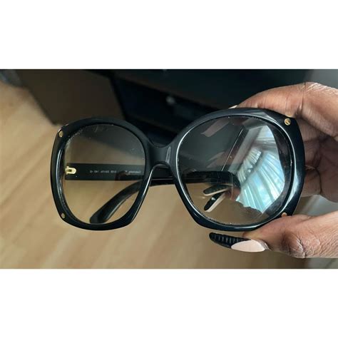 TOM FORD Women's Black Sunglasses | Depop