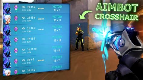 NEW *AIMBOT CROSSHAIR* got me 100% WIN RATE in Valorant Ranked - YouTube