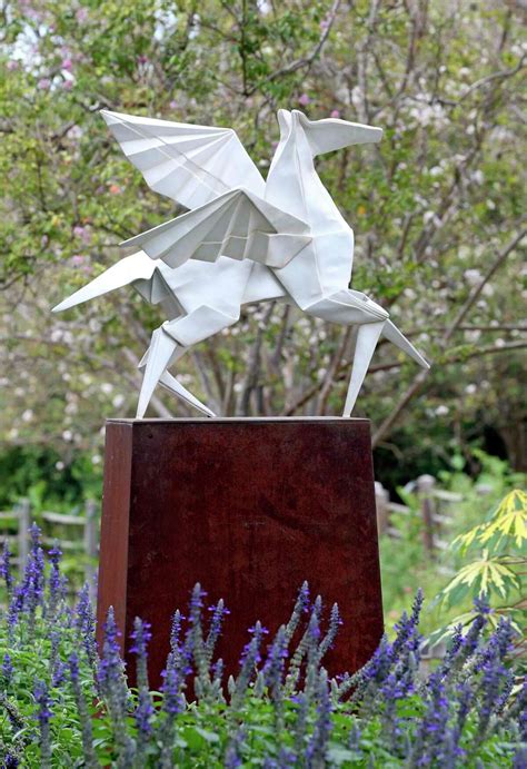 Origami sculpture show makes Texas debut at the San Antonio Botanical ...