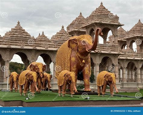 BAPS Swaminarayan Mandir in Robbinsville, New Jersey Editorial ...