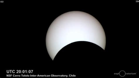 Vea el eclipse total de sol desde el Observatorio del cerro Tololo, en ...