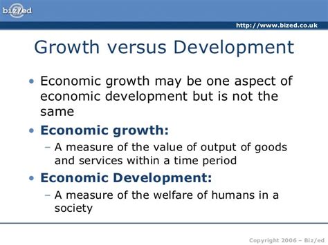 Indicators of economic development