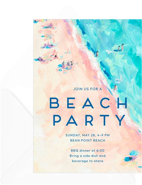 Sandy Beach Invitations | Greenvelope.com