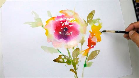 Watercolor painting tutorial - YouTube