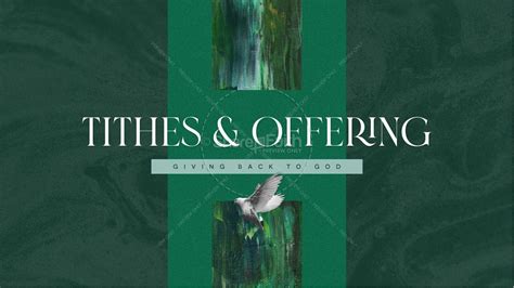 Tithes & Offerings Church Graphics Title | Clover Media