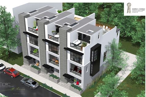 First look: In Midtown Atlanta, three high-end townhomes planned ...