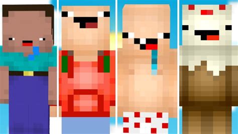 TOP 10 MINECRAFT NOOB SKINS - YouTube