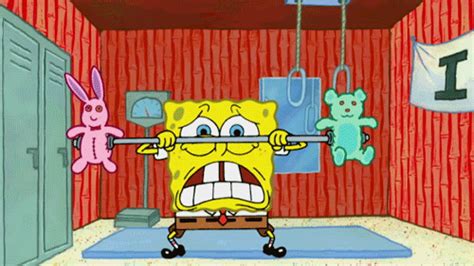 Lifting Weights GIF by SpongeBob SquarePants - Find & Share on GIPHY