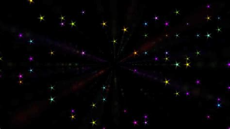 Sparkling Glittering Stars on Black Background - Motion Video ...