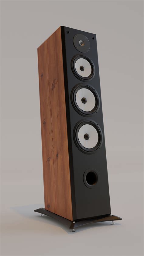 Column speaker/model 3D on Behance