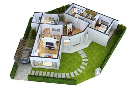 Simple house plans, 2 bedroom house design, Two bedroom house