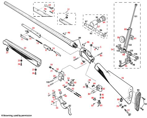 Browning® 1885 High Wall Schematic - Brownells UK