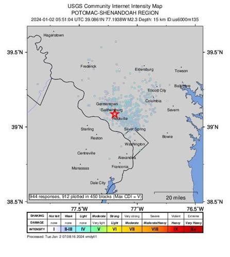 Small earthquake reported near Rockville; felt across D.C. area ...