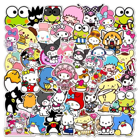 Buy Yangsiw Kawaii Stickers,Hellokitty Stickers and Friends, My Melody ...