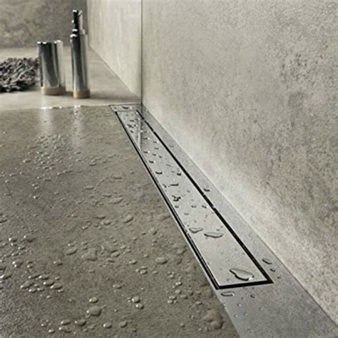 Smooth Surface Flat Stainless Steel Long Shower Channel Drain Cover ...