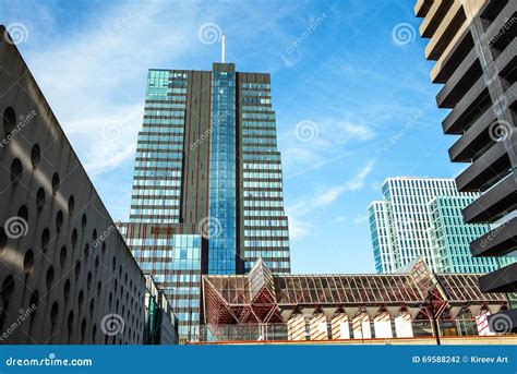 ALMERE, NETHERLANDS - OCTOBER 18: Architecture of Modern Almere City ...