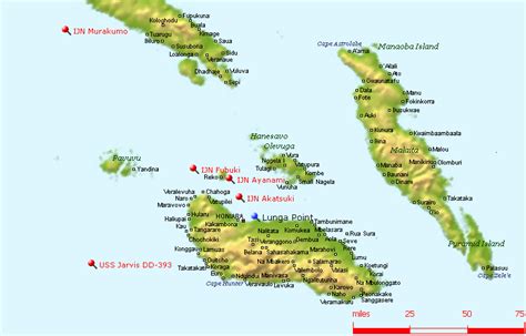 Map Showing Savo Island