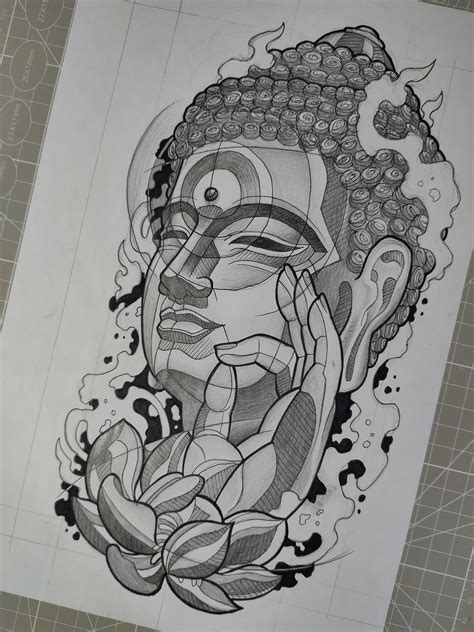 Buddha Tattoo Drawing