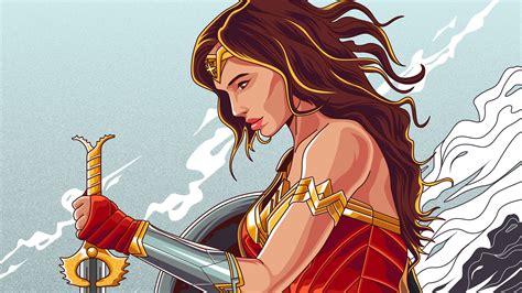 Wonder Woman Cartoon Wallpapers - Wallpaper Cave