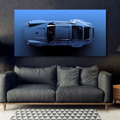 Blue Porsche 911 Carrera Canvas Wall Art Porsche Canvas Print Porsche ...