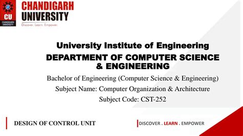 SOLUTION: Design of control unit - Studypool