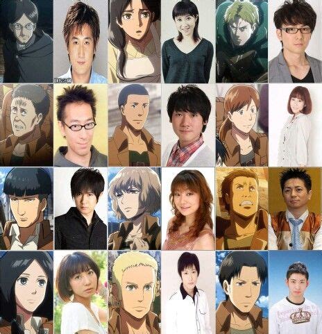 Voice Actors Attack On Titan - Actual