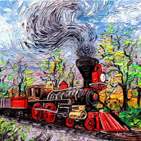 Abstract Train Painting