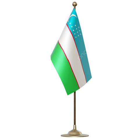 Uzbekistan Flag With Pole, Uzbekistan Flag Post, Uzbekistan Flag ...