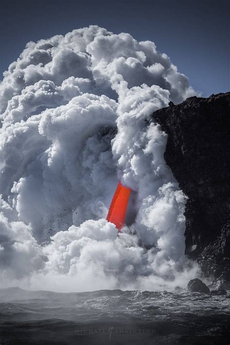 Hawaii Lava Photography Volcanoes National Park - Michael Shainblum