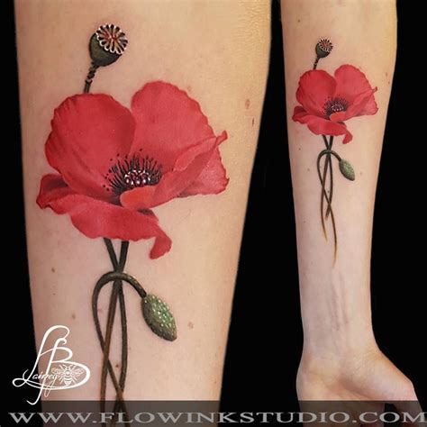 Poppy tattoo by Lainey! Limited availability at Revival Tattoo Studio ...