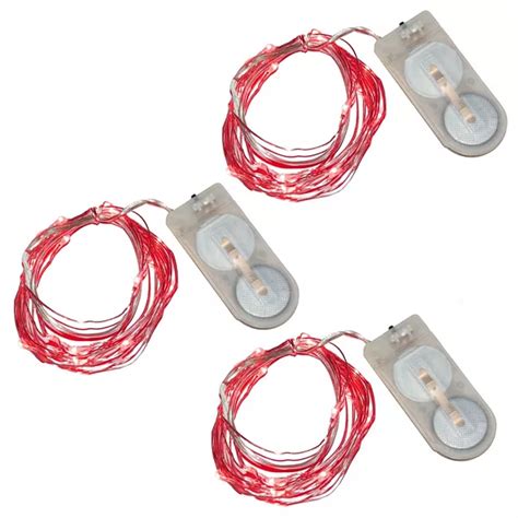 LumaBase 3-pk. Waterproof Battery Operated Mini LED String Lights