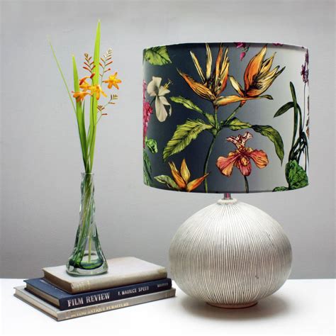 tropical hothouse botanical print lampshade by terrarium designs ...