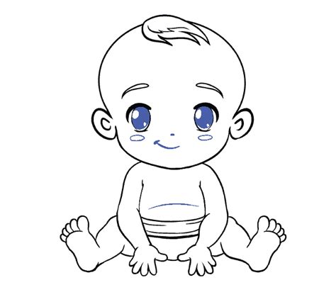 How to Draw a Baby - Really Easy Drawing Tutorial | Baby drawing, Cute ...