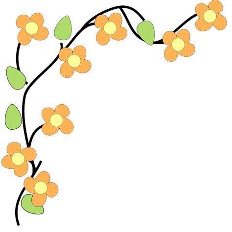 Free Flower Border Clip Art, Download Free Flower Border Clip Art png ...