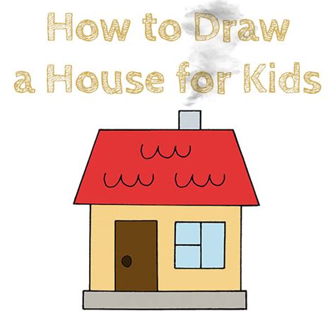 How to Draw a House for Kids - How to Draw Easy