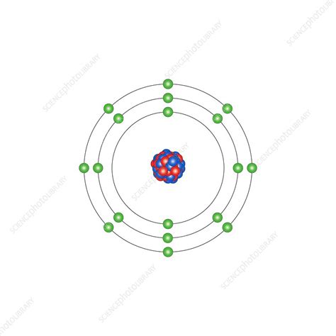 Argon, atomic structure - Stock Image - C013/1531 - Science Photo Library