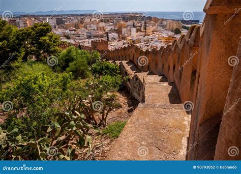 Almeria Castle stock photo. Image of alcazaba, cities - 90793052