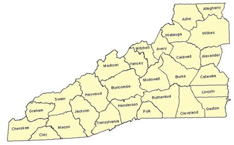 Map Of Western North Carolina Waterfalls - Wenda Josefina