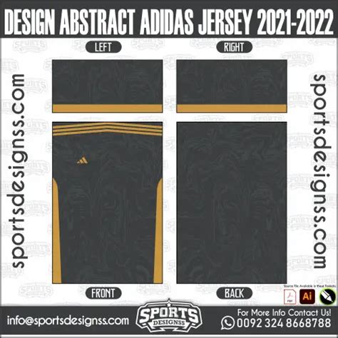 DESIGN ABSTRACT ADIDAS JERSEY 2021-2022 - Sports Designss